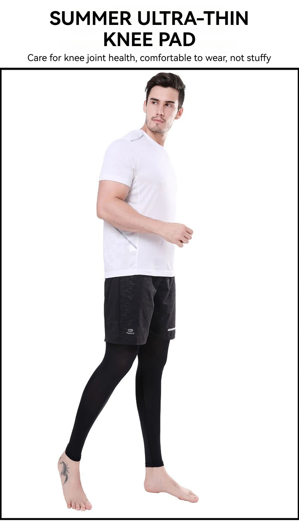 Manșoane pentru picioare 2025: GTUBIKE Ice-Silk Protecție UV - Colecția de compresie pentru ciclism