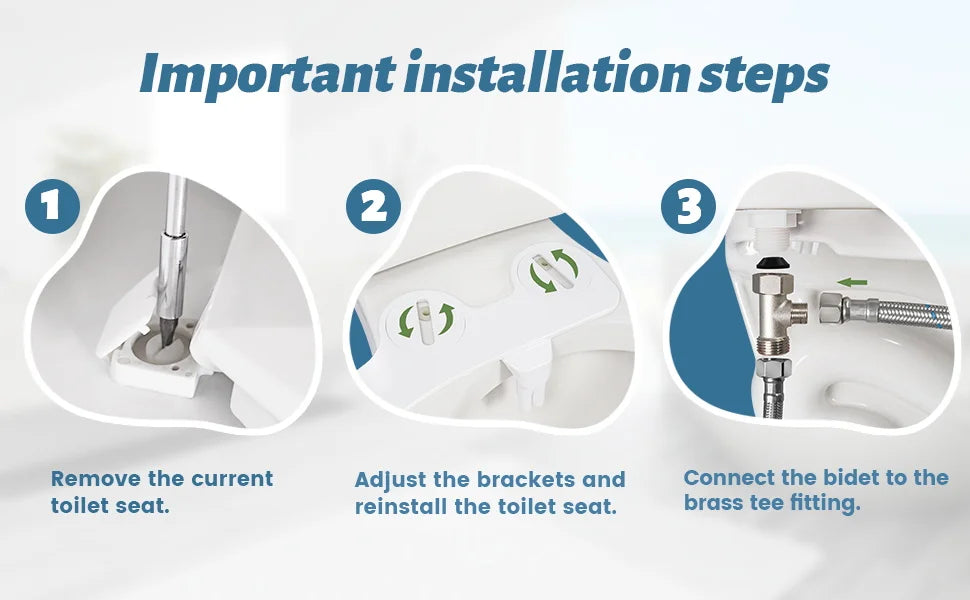 Bidet 2025: SAMODRA Button Non-Electric Self Cleaning - Dual Nozzle Fresh Water Collection
