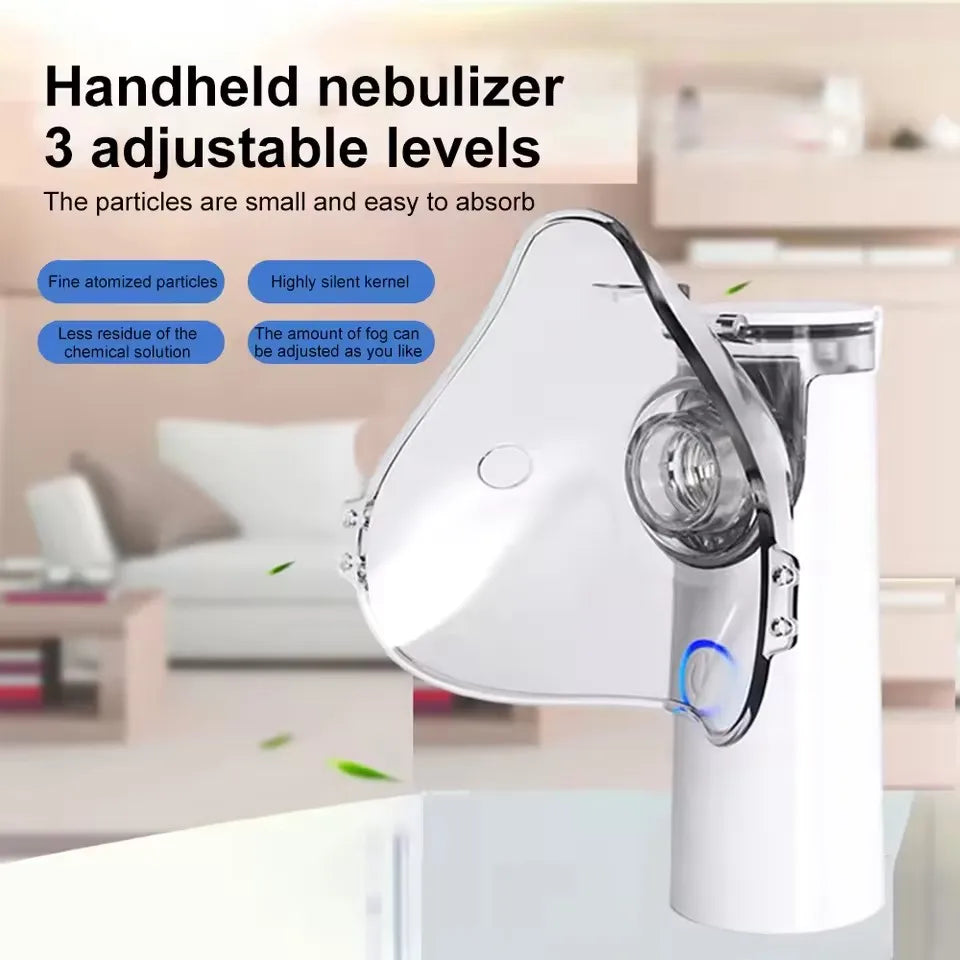 USB Medizinisch Stumm Mesh Vernebler Handheld Asthma Inhalator Zerstäuber Haushalt Für Kinder Erwachsene Gesundheitspflege Mini Tragbar Luftbefeuchter
