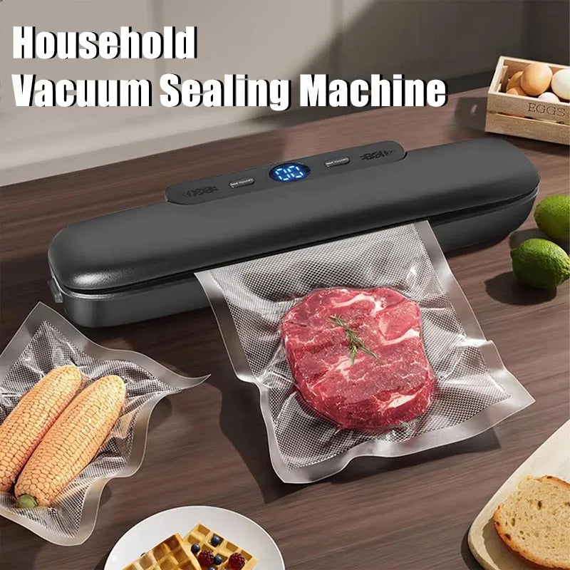 Portable Vacuum Sealer Package Machine Food Vacuum Sealer With Free 10pcs Vacuum bags Household Vacuum Food Sealing preservation