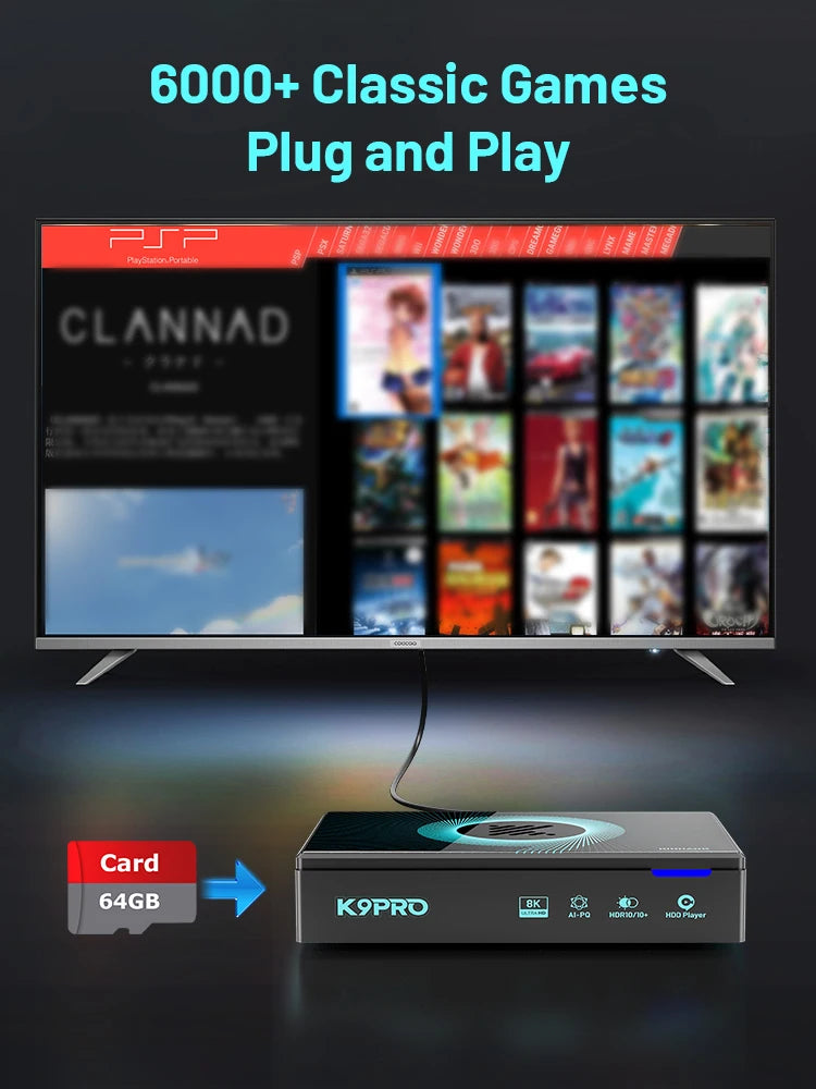 Kinhank K9PRO Android TV 12.0 8K@60FPS - WiFi6 HDR10+