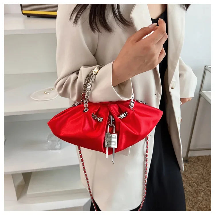 New Fashion Chain Handbags for Women Luxury Crossbody Bag Designer Shoulder Bag Black Female Purse Sac Femme