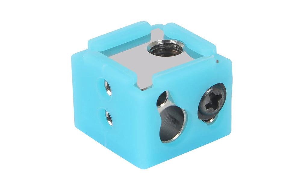 LERDGE Aluminium Heat Block For J-head Extruder HotEnd 3D Printers High Temp Silicone Socks Parts BP6 Heating Block Accessories