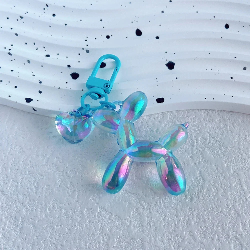 Damen Schlüsselanhänger 2025 - Adorable Balloon Dog Y2k Bag Charms Cute Puppies Acrylic
