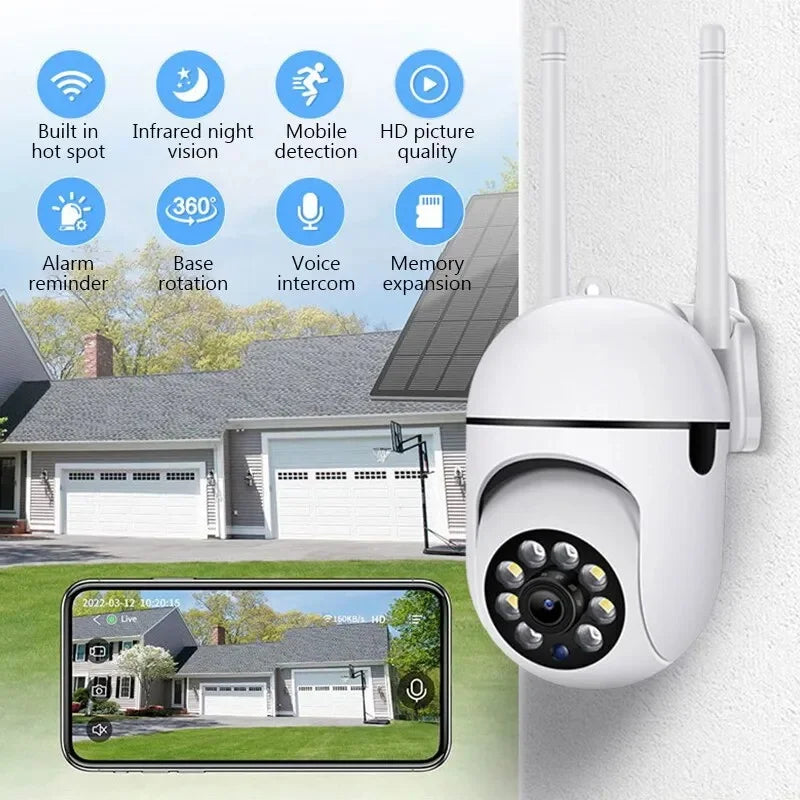 Überwachungskamera 2025: 3MP WiFi Camera Home PTZ IP - Color Night Audio Wireless Surveillance Auto Tracking Collection