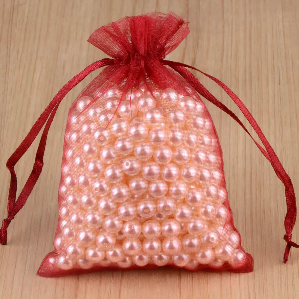 Organza Beutel Set 2025 - 100 Stück 24 Farben Aufbewahrung Back to School Organisation