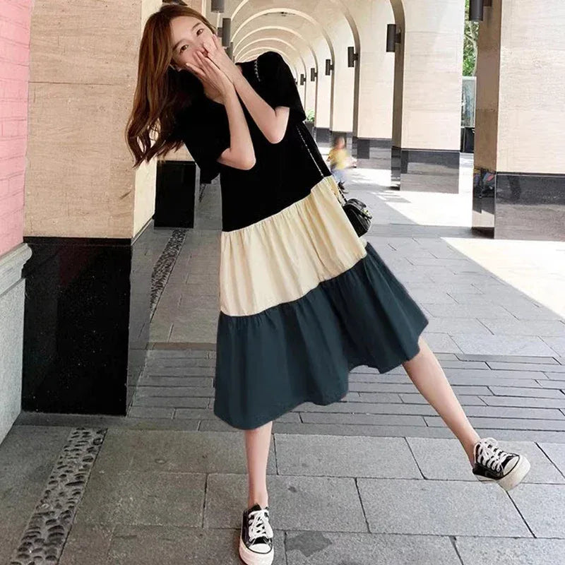 Maternity Stillkleid Sommer Stillfunktion - Polyester Mini - Golden Bridge Store