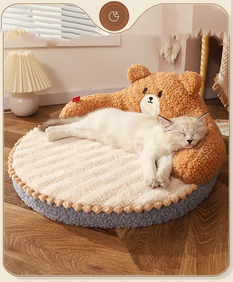 Dog Bed Padded Cushion for Small Big Dogs Sleeping Beds and Houses for Cats Super Soft Durable Mattress Removable Pet Mat