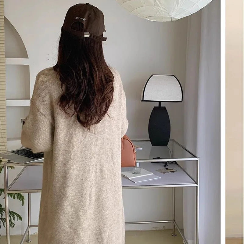 Pateekate Strickcardigan V-Ausschnitt Oversize - L, Poly