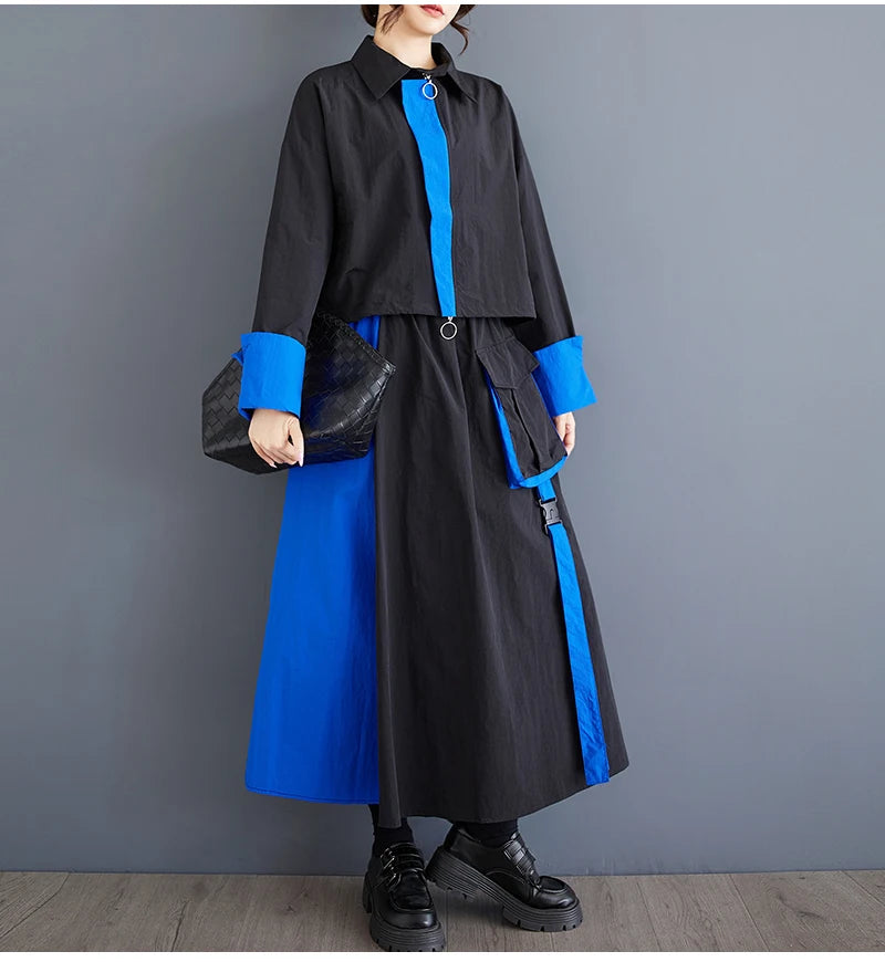 BigLargi ZweiTeile Oversized - Elastischer Bund MidCalf