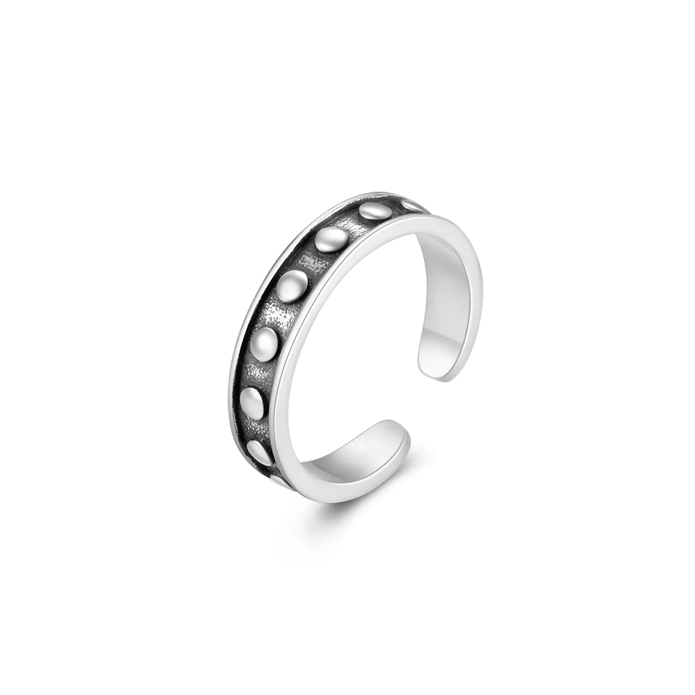 925 Sterling Ring Vintage Strandmotiv - Verstellbar 1.7g
