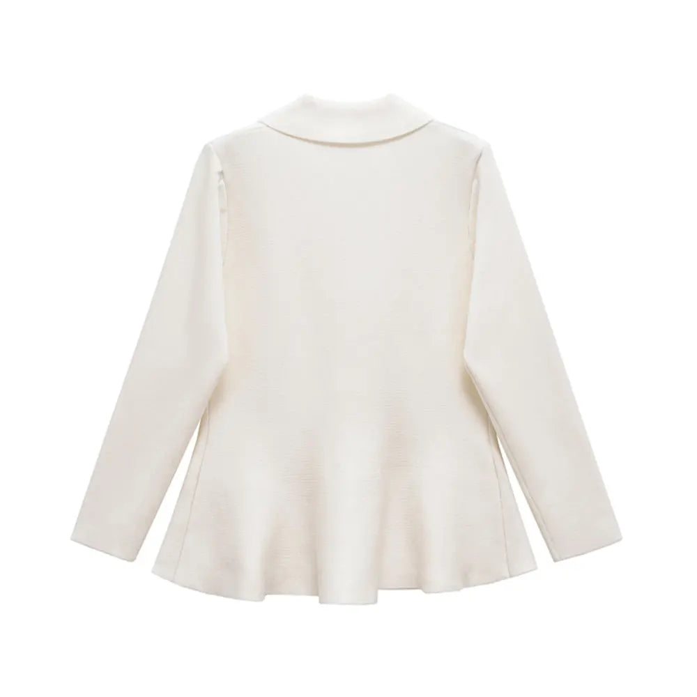 TRZA Strickjacke Reverskragen - Knopf, Stretch, Regular