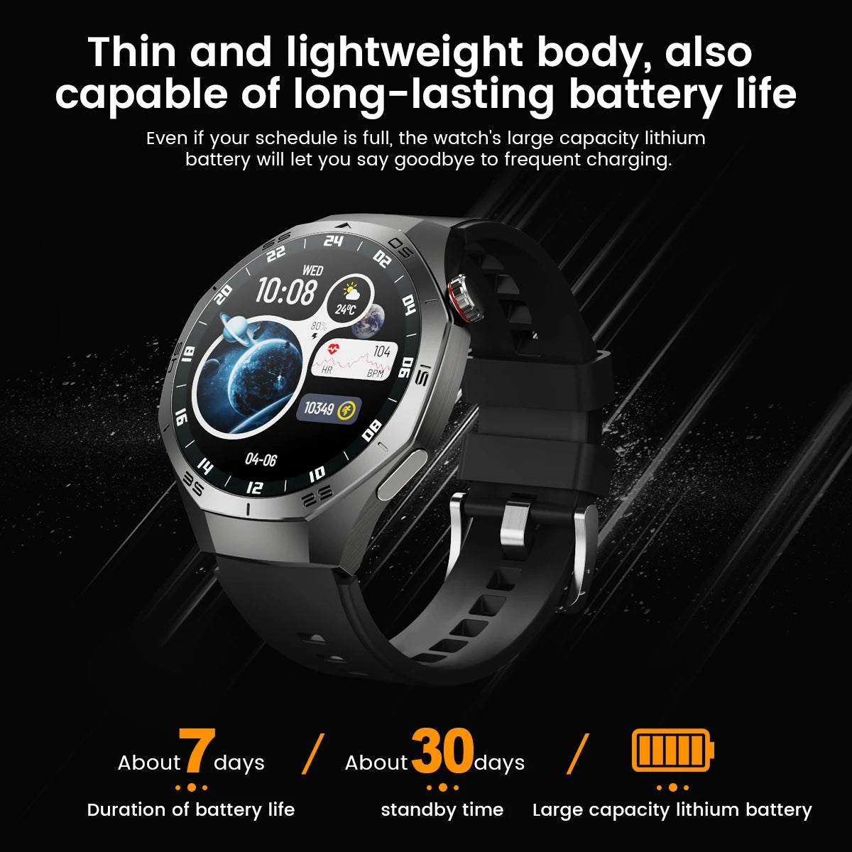 Huawei GT5 Pro AMOLED Display - 1.52 Zoll GPS IP68 Puls