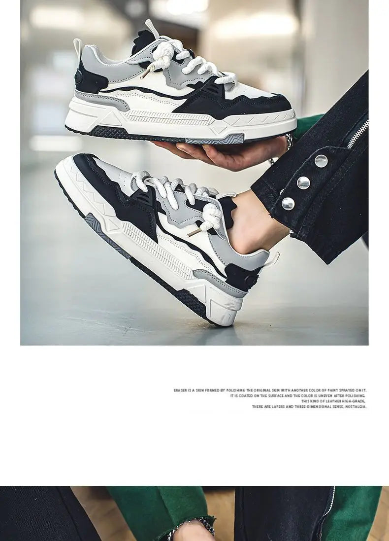 New Shoes Men Spring Male Sneakers Sports Korean Fashion Skateboard Chunky Sole Casual Men's Sneakers Running Brethable Trainers