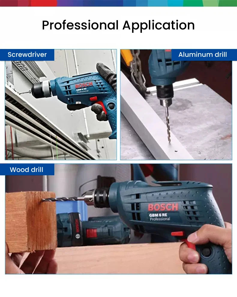 Bosch Electric Drill Screwdriver Gbm 400/6RE/10RE Rotary Drill 220V Adjustable Speed Strong Driller Power Tool for Wood Metal