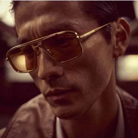 jacques marie mage EARL ultralight titanium, vintage retro square