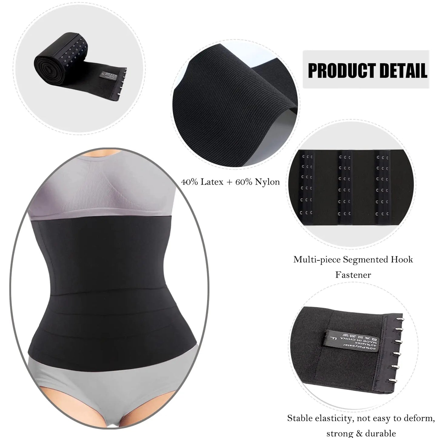 Taillen Trainer Gürtel für Damen - Taille Bandage Wraps Bauch Schweiß Wrap - Plus Size Bauch Body Shaper Workout Trimmer Gürtel