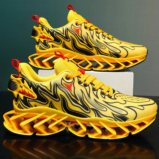 Sneakers Man Flat Casual Mesh Breathable Tennis Shoesfashon Thick Bottom Cushioning Sports Walking Shoes for Men Sneakers