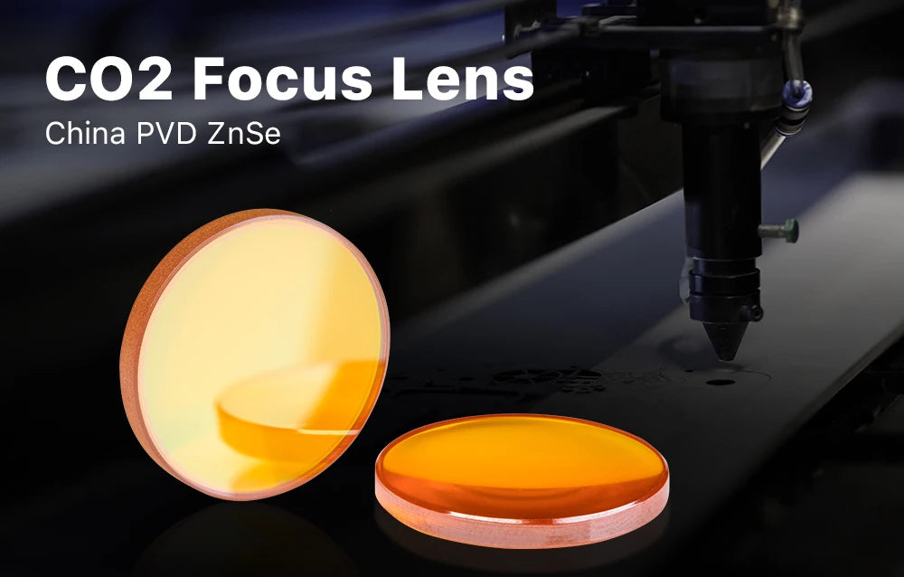 Cloudray China CO2 ZnSe Focus Lens Dia.18 19.05 20 mm FL38.1 50.8 63.5 101.6 127mm 1.5 - 4" for Laser Engraving Cutting Machine