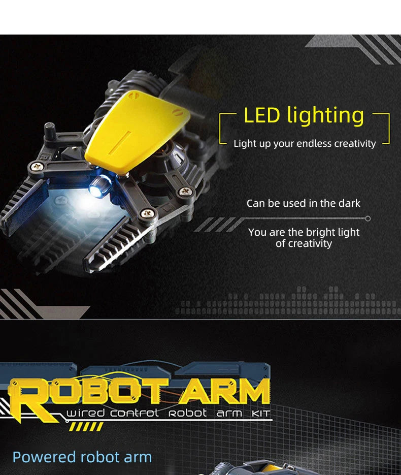 Remote Control Manipulator DIY Electric Scientific Robot Arm Experiment Assembling Children's Educational Toys Kid Birthday Gift