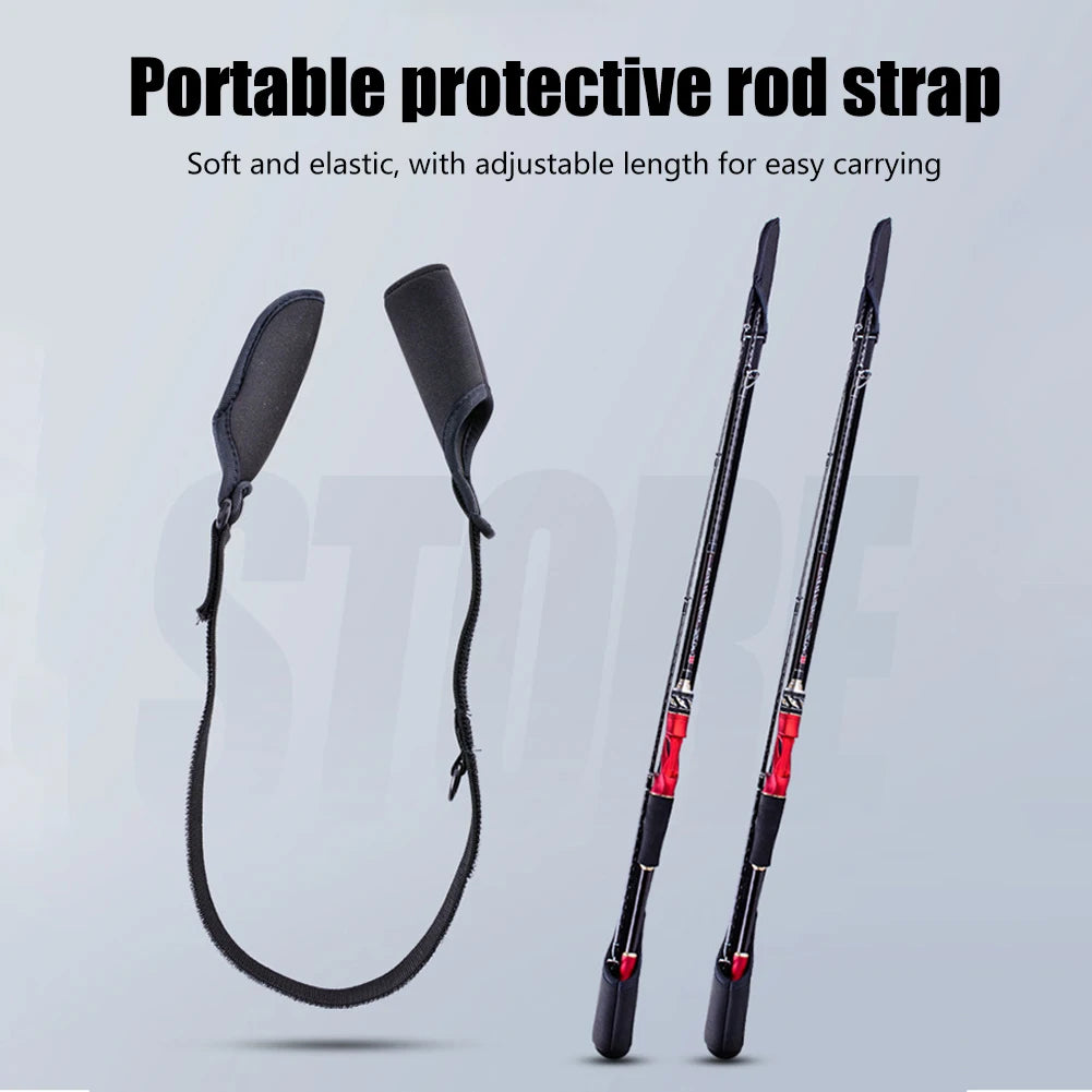 Angelruten-Schutz 2025: 1-10PCS Fishing Rod Protection Sleeves Luya Bundle - Rod Belt Adjustable Fishing Rod Sleeves Cover Strap Rod Organizer Fish Tool Collection