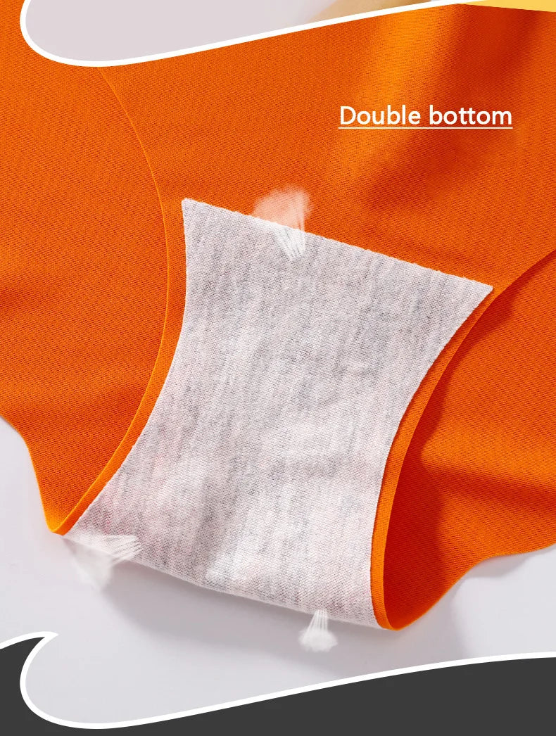 Damen Unterwäsche Set 2025 - 7PCS/Set Seamless Silk Briefs elegant Panties Comfortable