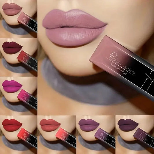 Best Lip Makeup 17 Color elegant Matte Long Lasting Lipgloss Liquid Lipstick Lip Cream
