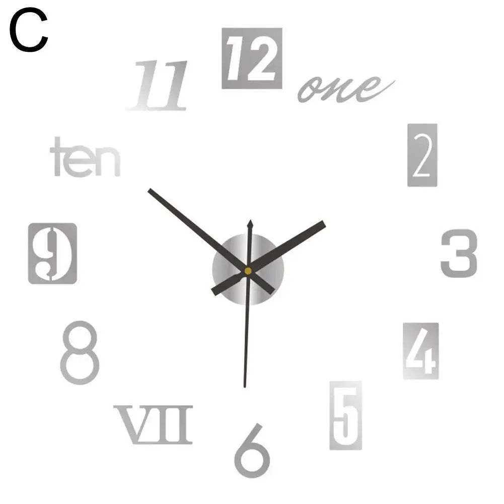 Hign Concerned 3D Leuchtuhr - Rahmenlos Acryl 30cm DIY