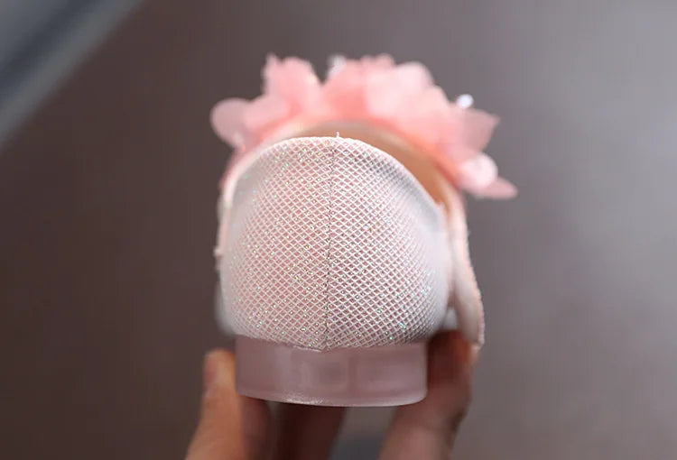 Mädchen Schuhe 2025 - Blumen Mary Jane Kristall Weiche Prinzessin Ballet Flats - Kleine Mädchen 1-7J Baby Hochzeit Party Leder Schuhe