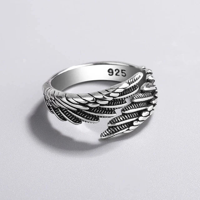BFCLUB Ring Flügel 925 Sterling - Nickelfrei Größe 58