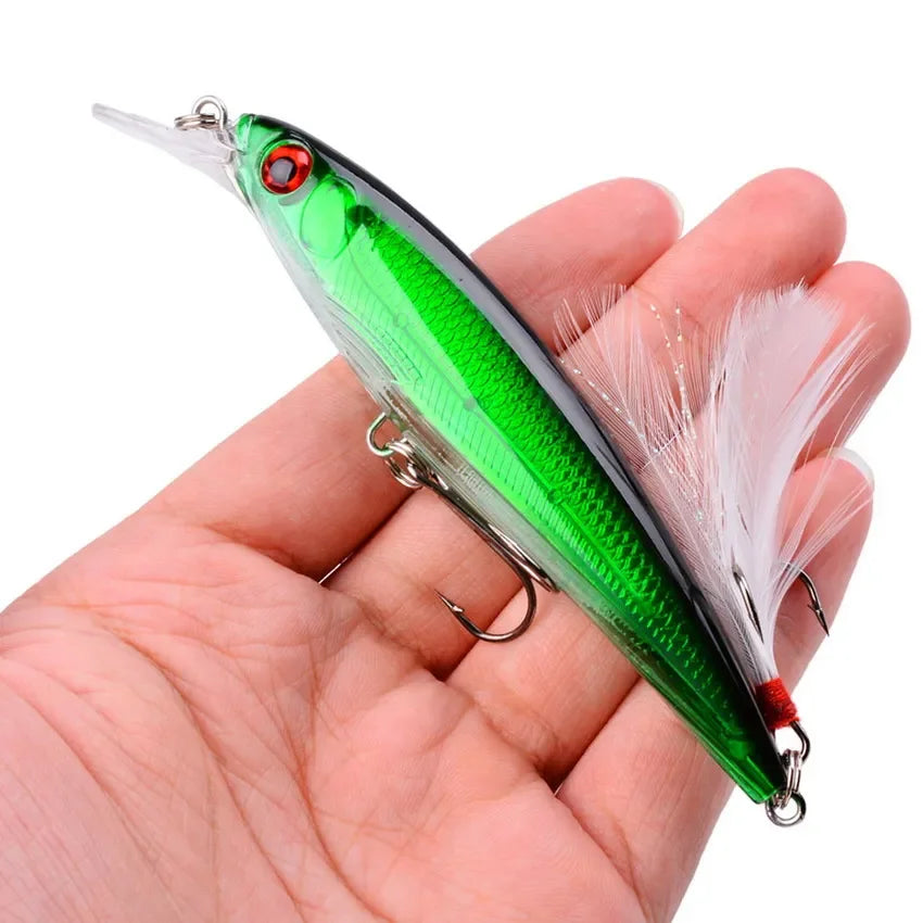 AOracle Laser Minnow Schwimmköder - 11cm 13g 0.6-1.8m