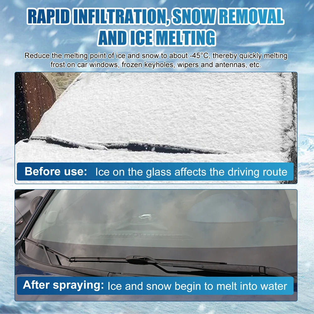 Auto Enteiser Spray Auto Schnee Schmelzmittel Windschutzscheibe Enteiser Spray Auto Entfrosten Schnee Auflösung Reiniger Spray Für Auto Heim Verwendung