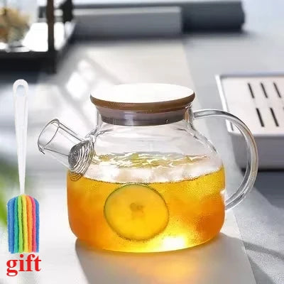 Borosil TeaPro Klarer Teekessel - 1L 1,8L Borosilikatglas