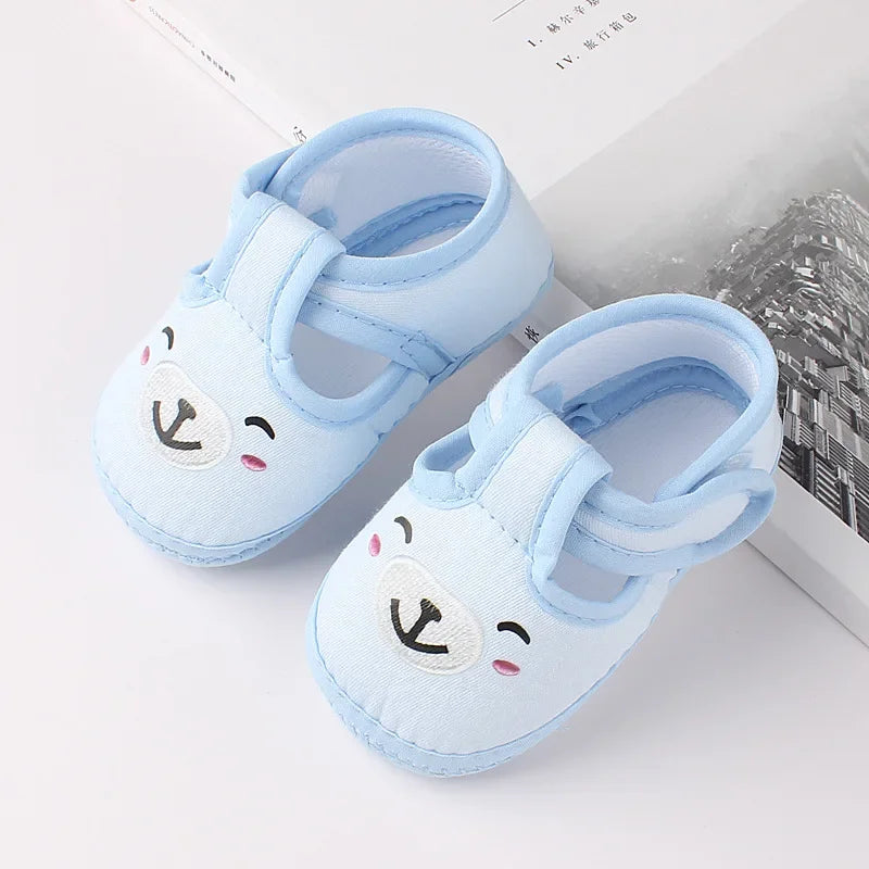 Neugeborene Cartoon Baby Schuhe 2025 - Kinder Erste Laufschuhe Weiche Sohle - Jungen Mädchen Kleinkind Frühling Herbst