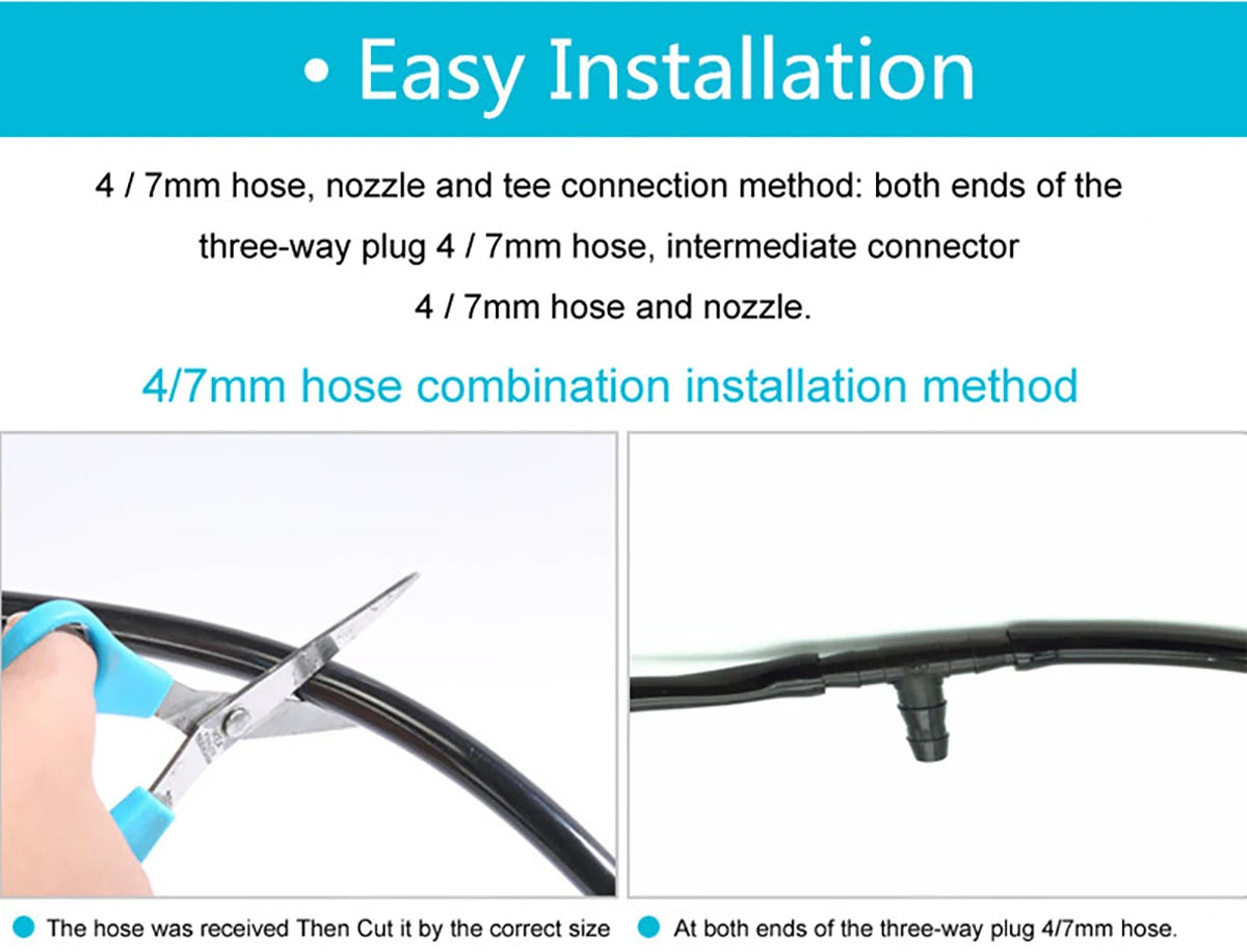 Adhere To Fly Micro Tropf Schlauch - 5m 4/7mm 1/4 Zoll