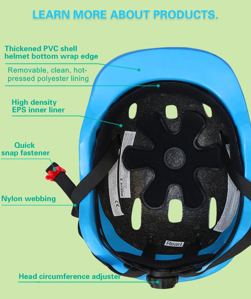 Bicycle/Skateboard Helmet for Kids Adjustable Helmet, Toddler Kids Ages 2-9 Boys Girls, Multi-Sport Safety Cycling Skating.