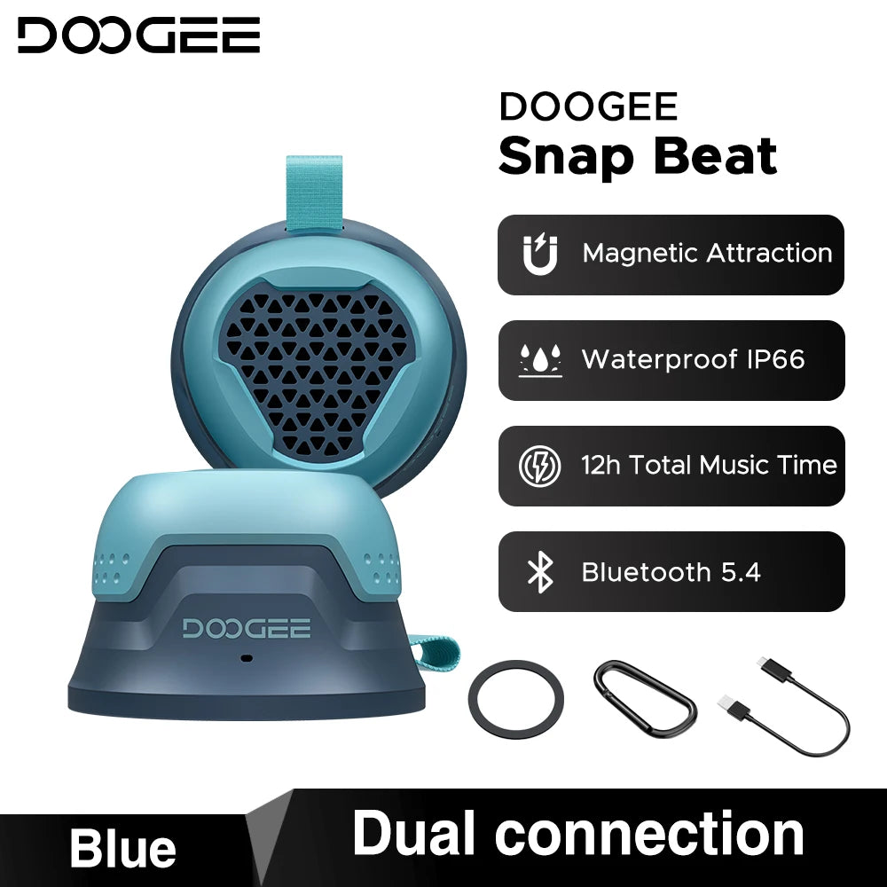 DOOGEE SnapBeat Magnetischer Bluetooth Lautsprecher - 12h Bis 25 W Mini