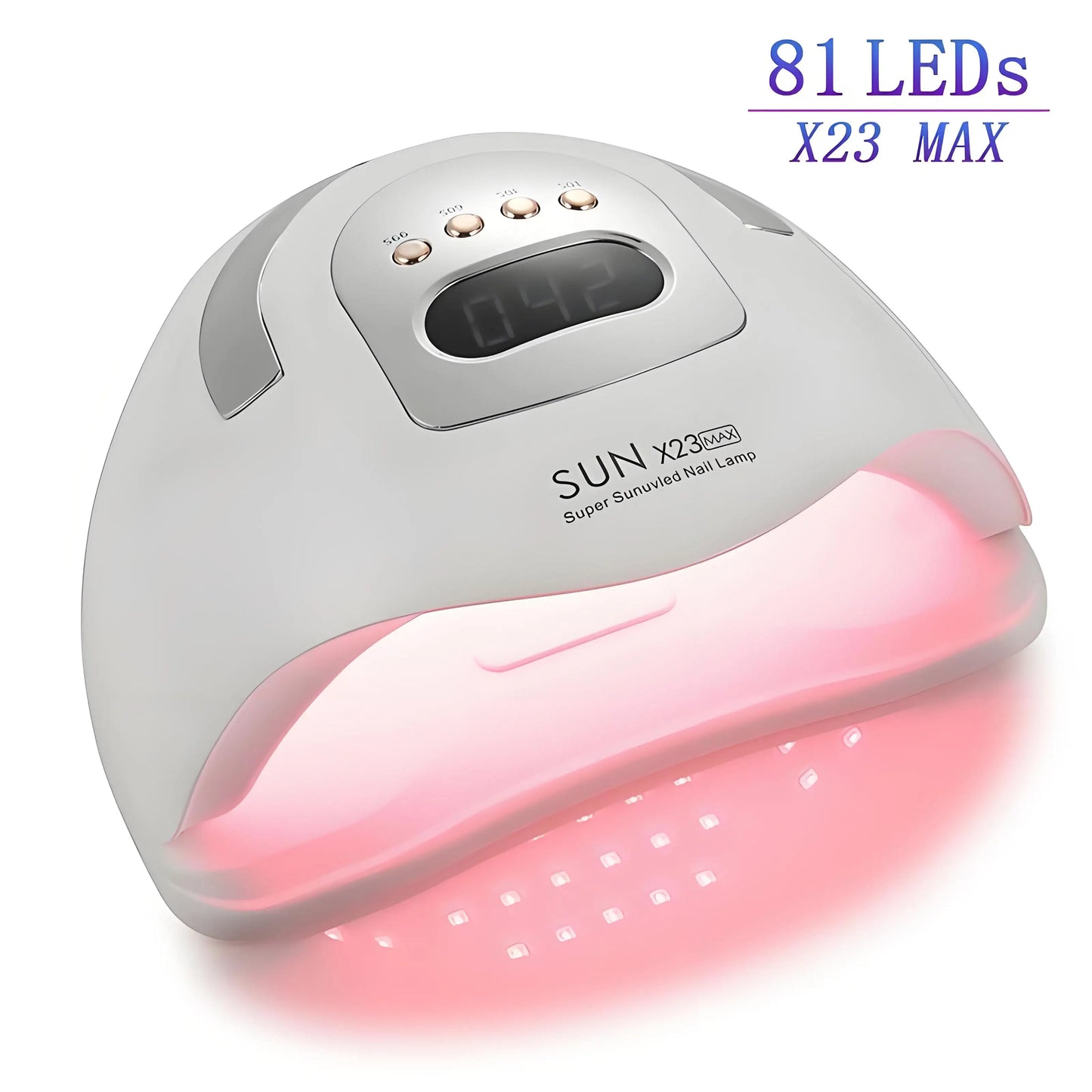 SUN X23Max Nagel Lampe 81LEDs Schnell Trocken UV Licht Für Gel Nägel UV Lampe Für Maniküre Lampe Intelligent Politur Nagel Trockner