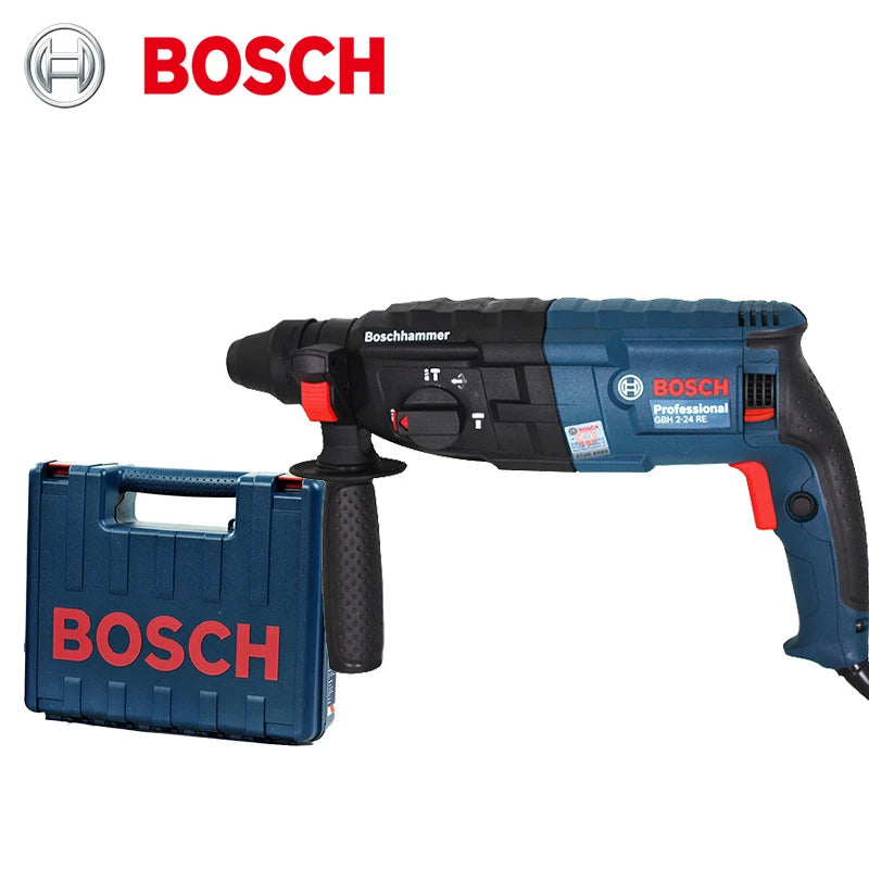Bosch GBH 2-24RE Electric Hammer Drill Rotary Tool 4200Bpm 2.7J SDS Quick-Chang Impact Driller Reverse Hammer for Concrete Steel