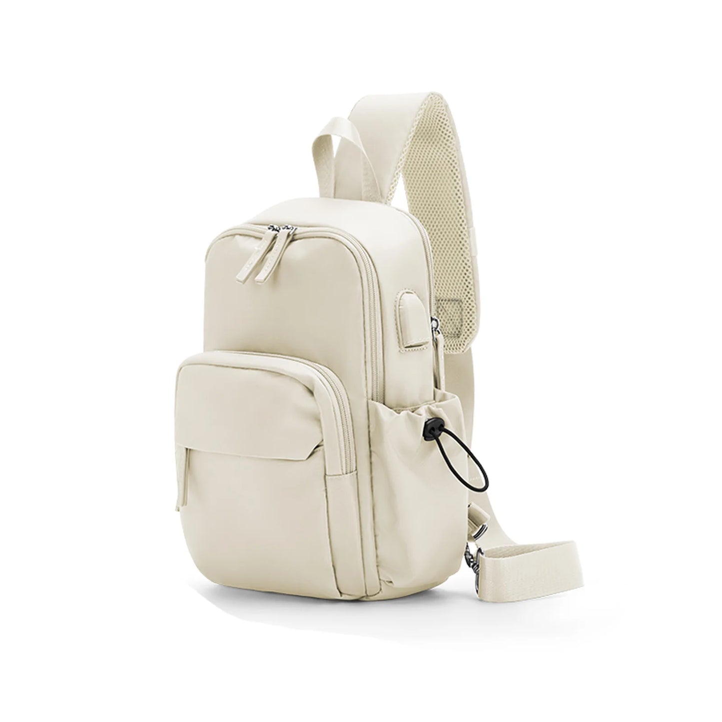 Versatile Chest Bag for Men Women Casual Sports Crossbody Bag Fashion Small Shoulder Bag with USB Charging Large Capacity Waist