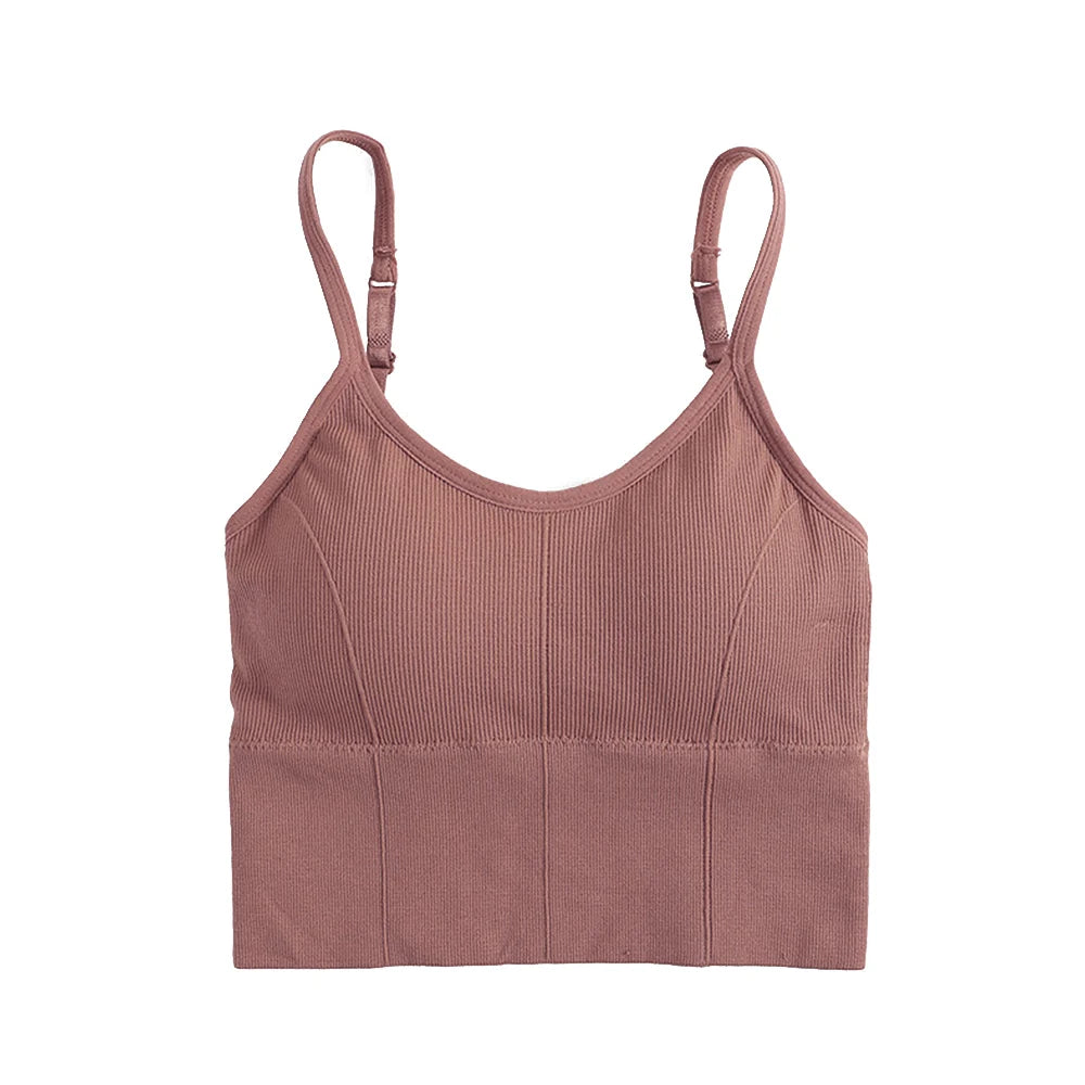 Women elegant Tops Tube Push Up Bra Female Streetwear Sleeveless Camis Seamless Sport Lingerie Tee Crop Top Bandeau Top Tanks