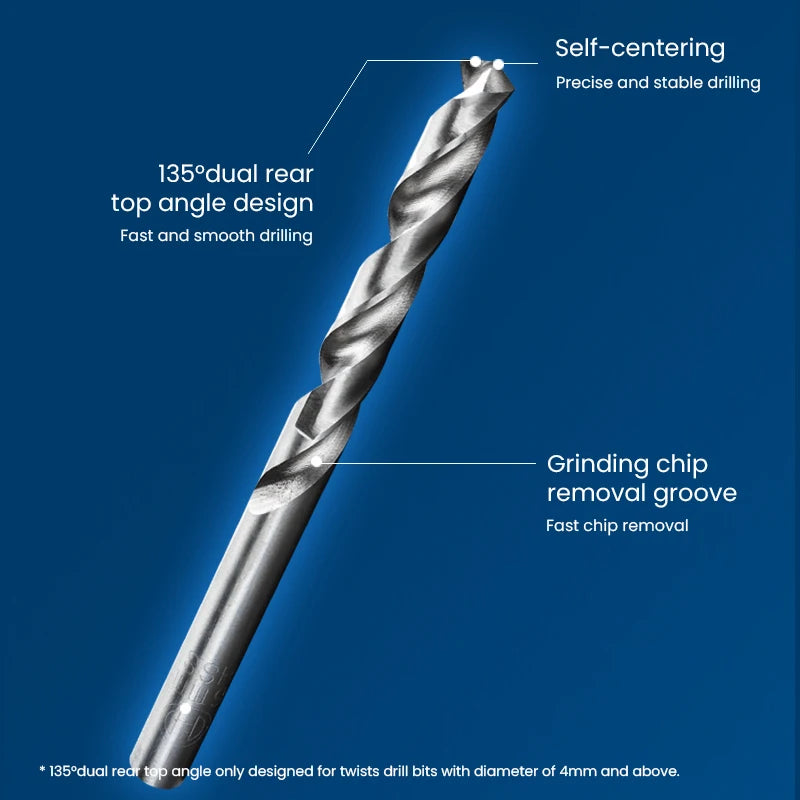 Bosch Metal Drill Bits Hss-G Straight Shank Twist Drill Bit Hole Cutter Power Tools for Metal Alloy Iron Drilling Metalworking