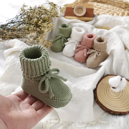 Baby-Stiefel 2025: Cotton-Knit Handmade - First Shoes Collection