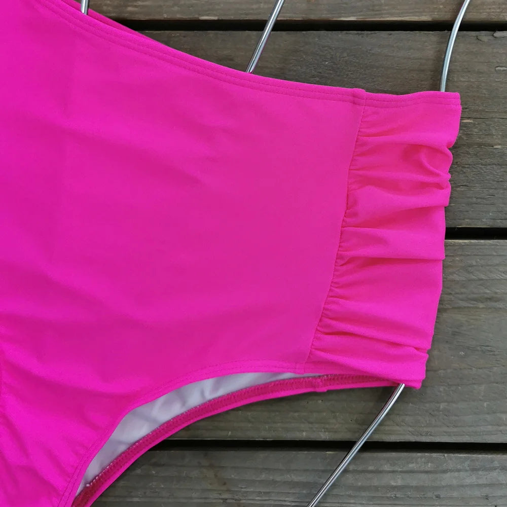 High Waist Schwimmbekleidung Frauen Schwimmanzug 2025 - Ashgaily Elegant Beach Fashion