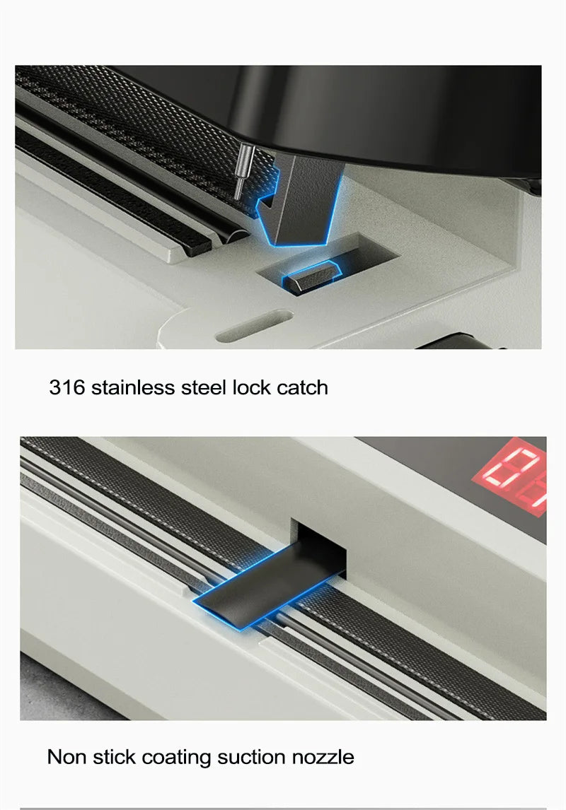 MS175 Vacuum Sealer Machine Wet Vacuum Sealer Packaging Machine Professional Food Plastic Bag Sealer 220V/110V