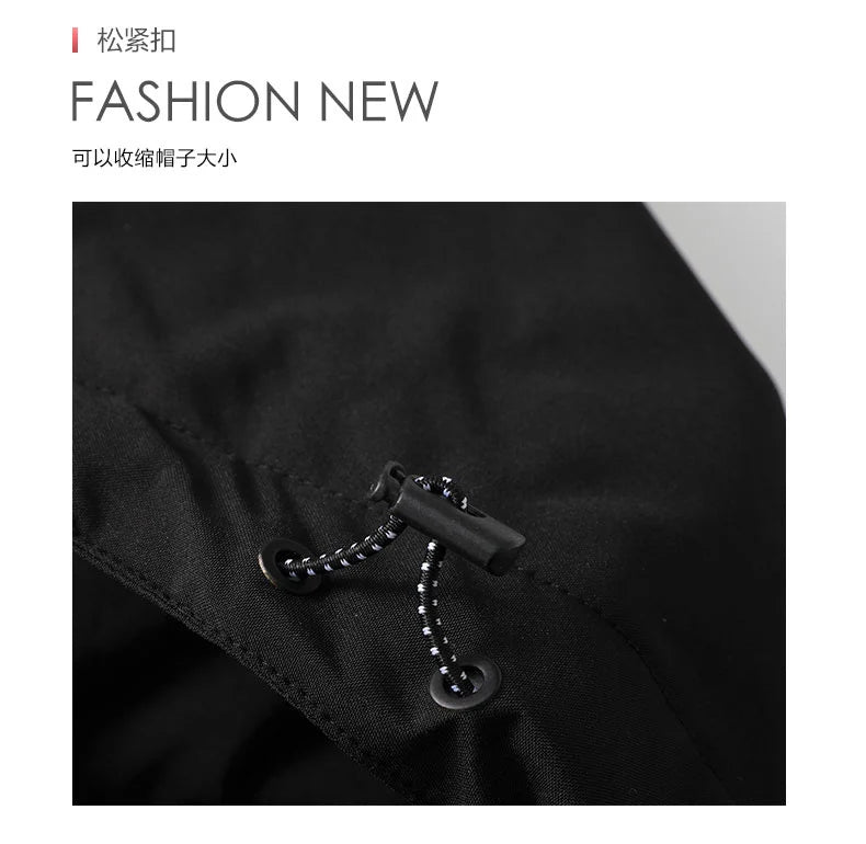 OutdoorPro Jacke wasserdicht - 8XL Kapuze PES winddicht