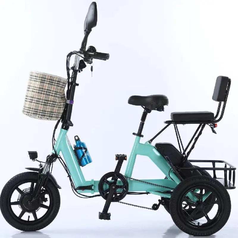 ETrike 14 Zoll Klapp Dreirad Elektro - 48V 350W 2 Sitzer