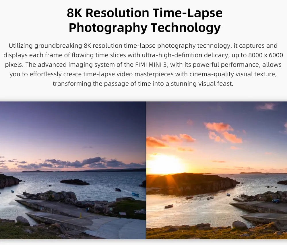 FIMI MINI 3 Dronă cu cameră nouă, 249g, 4K, 60fps, video nocturn AI Super, distanță de zbor de 9KM, senzor de 1/2 inch și 48MP, mini dronă pro
