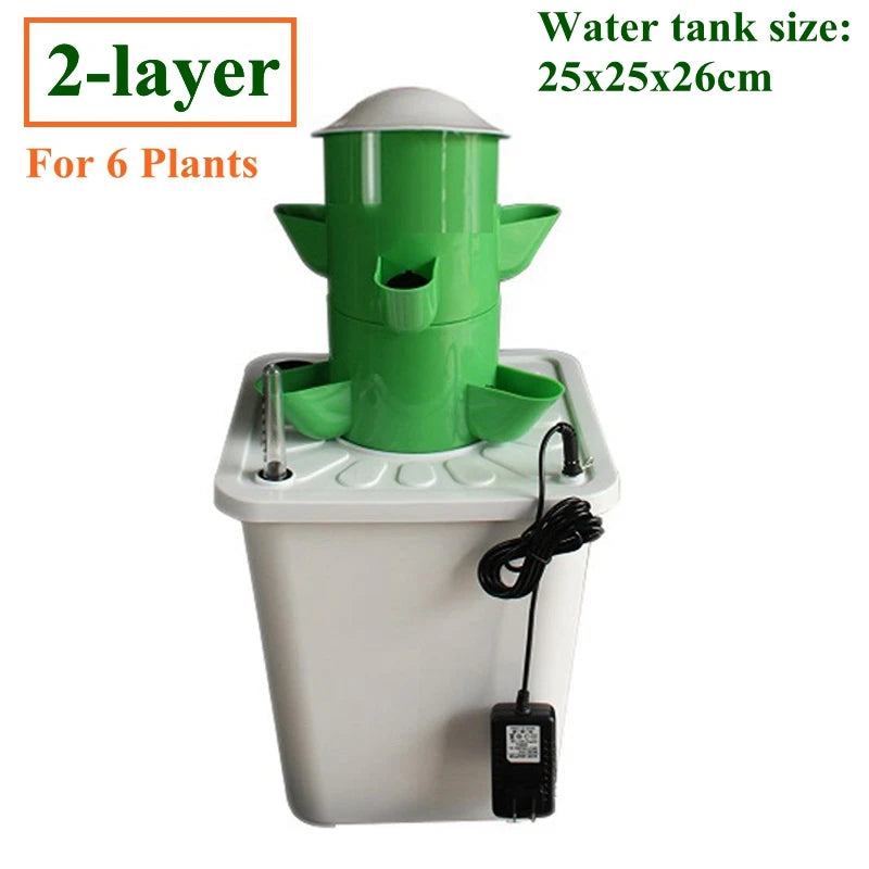 Vertical Hydroponic Tower  Greenhouse Garden Indoor Soilless Culture Growing System Vertical Tower Veg Planter Grow Pot Kit