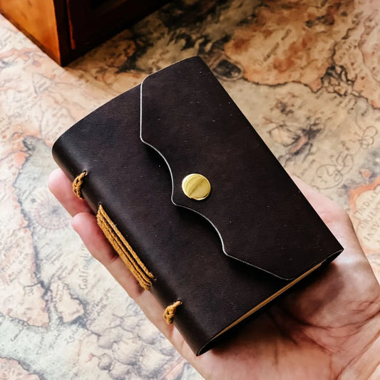 Notizbuch 2025: BOHY Handmade Notebook Minimalist Pu Leather - Retro Travel Portable Ledger Book Writing Pads Collection